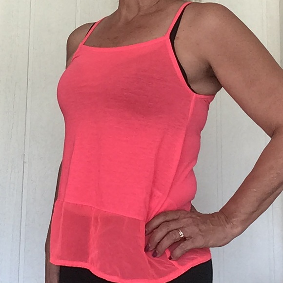 DIVIDED BY H & M NEON PINK TANK TOP SMALL SIZE 4 - Picture 4 of 11